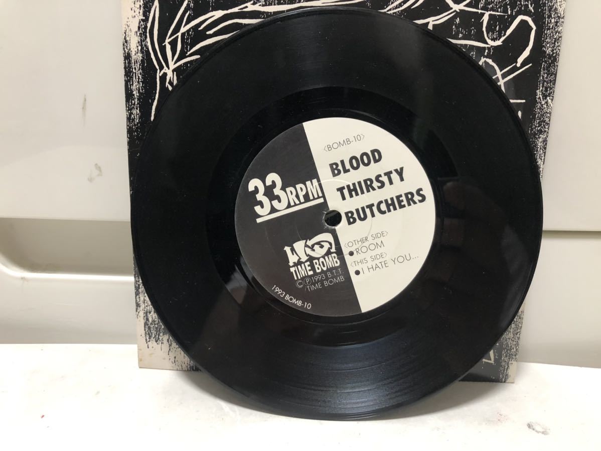 blood thirsty butchers ブラッドサースティーブッチャーズ　激レア　7インチ　アナログ盤　ROOM I HATE YOU 入手困難　超貴重　激レア_画像3