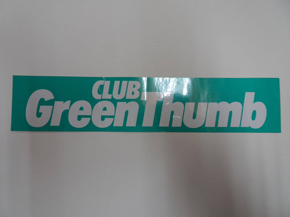 CULB Green Thumb クラブグリーンサム ロゴ ステッカー 19.5cm×4.1cm 定形外84円_画像1