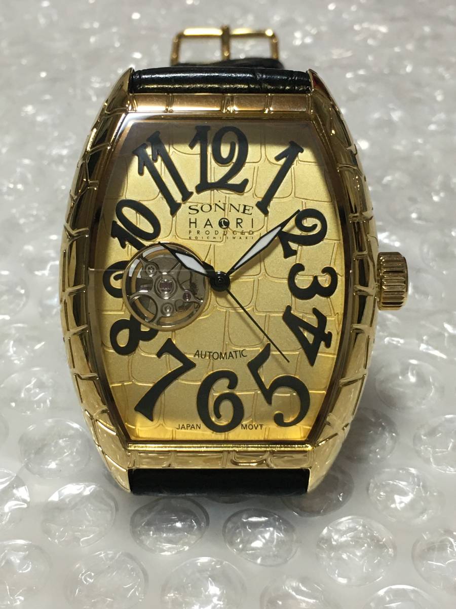 SONNE（ゾンネ）自動巻き 新品　SEIKO　NH38Aムーブ　ゴールド_画像1