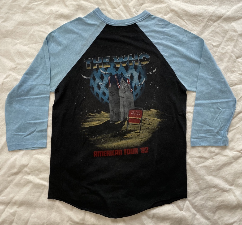 【貴重】ビンテージ 80s THE WHO ラグラン バンド Tシャツ オリジナル ROLLING STONES
