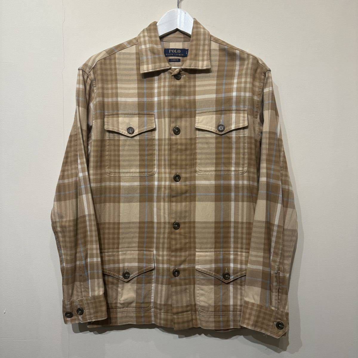 RALPH LAUREN ラルフローレン サファリジャケット シャツ POLO RALPH LAUREN CHECK SAFARI SHIRT JACKET ポロ ラルフ