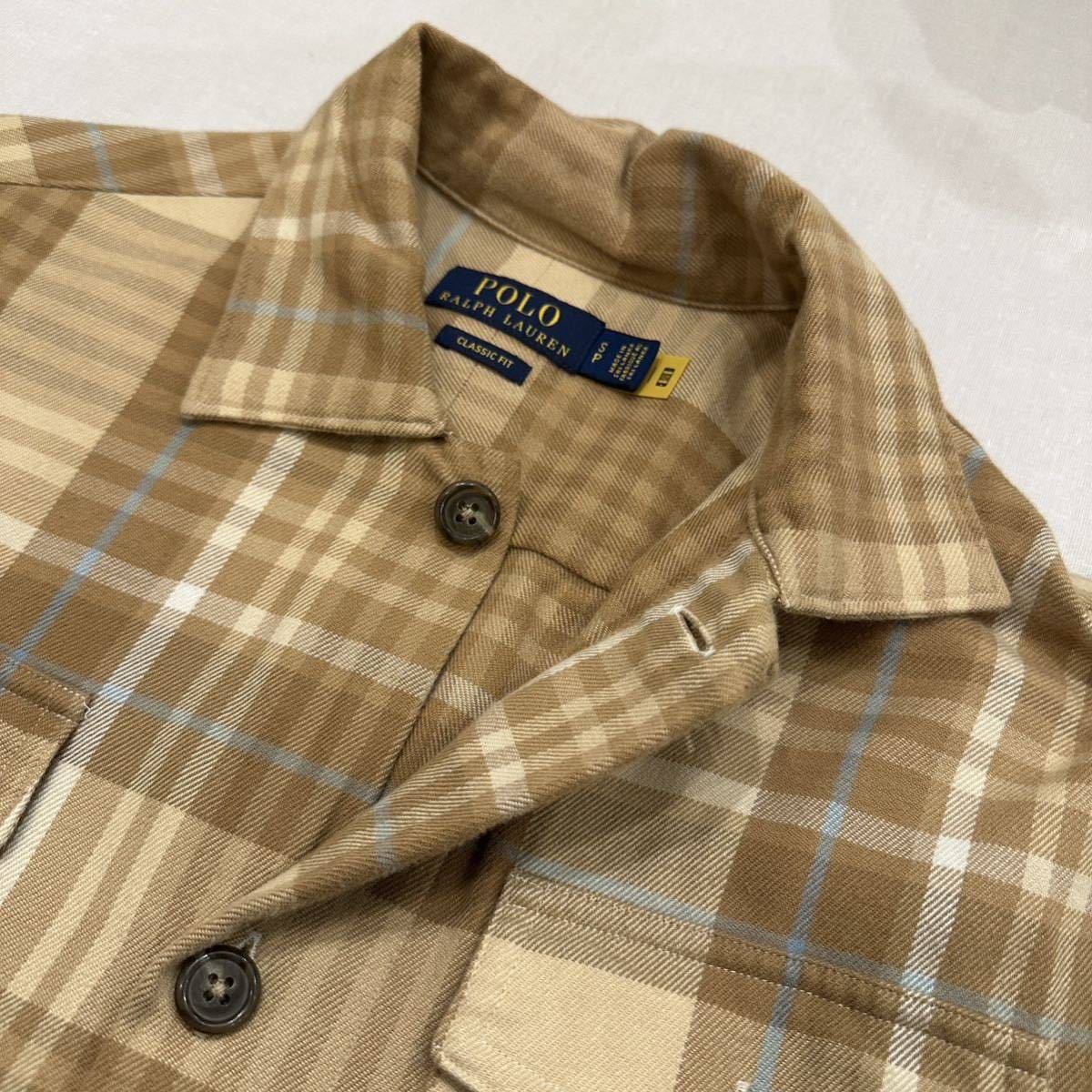 POLO RALPH LAUREN CHECK SAFARI SHIRT JACKET ポロ ラルフローレン