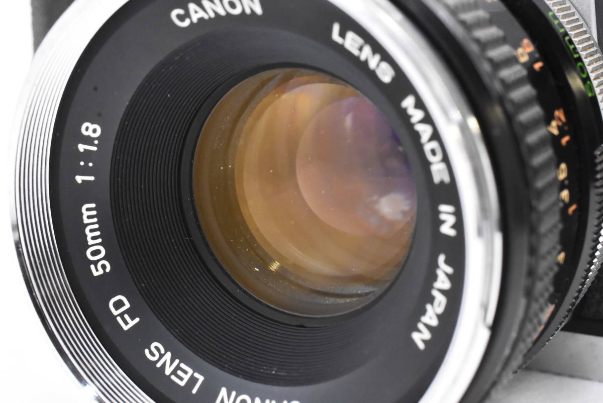 【訳あり】Canon キヤノン FTb QL フィルム一眼レフカメラ ボディ + FD 50mm F1.8 S.C レンズ (t2929)の画像9