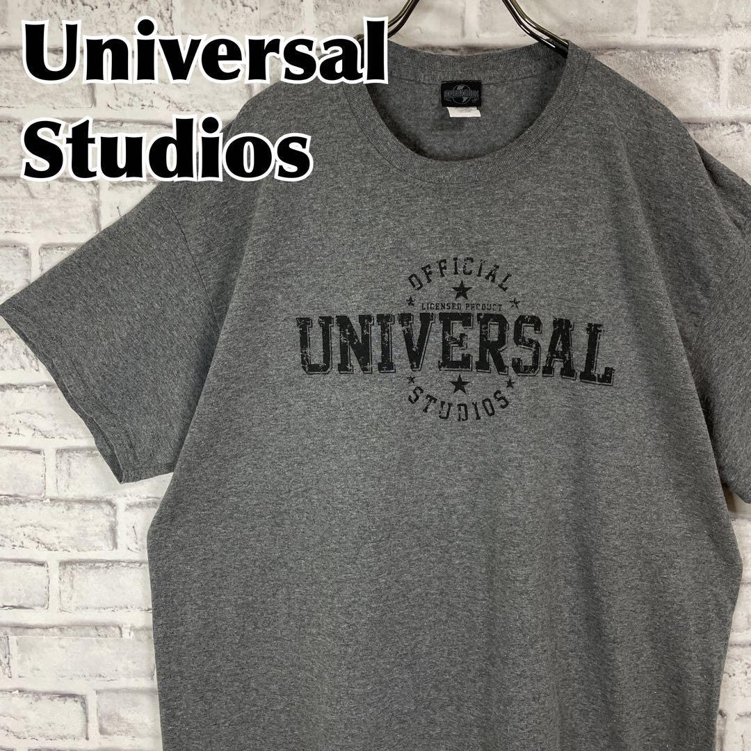 Universal Studios ユニバーサルスタジオ センターロゴ オフィシャル ユニバ Tシャツ 半袖 輸入品 春服 夏服 海外古着 ゆったり 会社_画像1