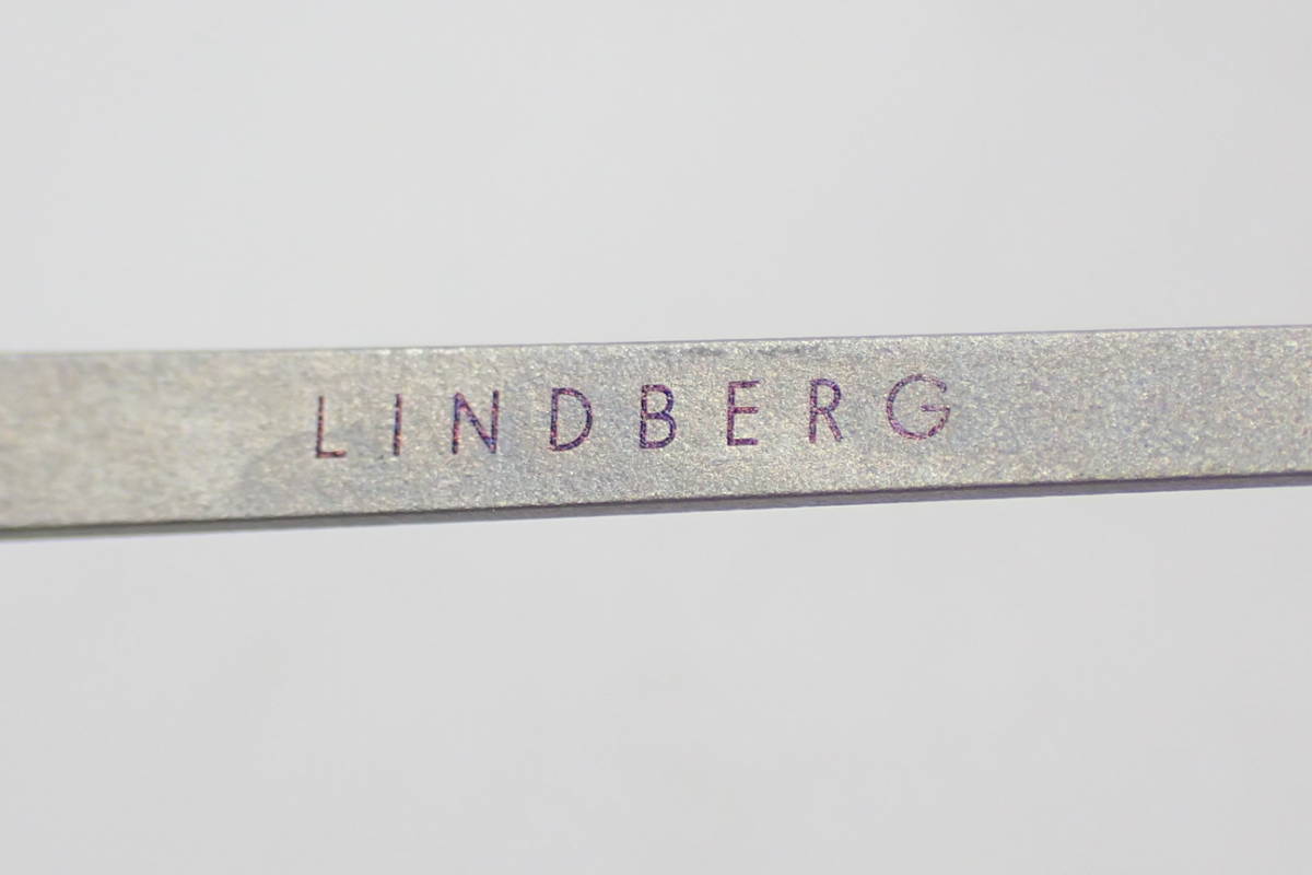 67474 LINDBERG リンドバーグ メガネ 眼鏡 度入りレンズ No 070/8F5E 1126 52□16-150 Col.AA85 ACETANIUM デンマーク製 MADE IN DENMARK _画像6