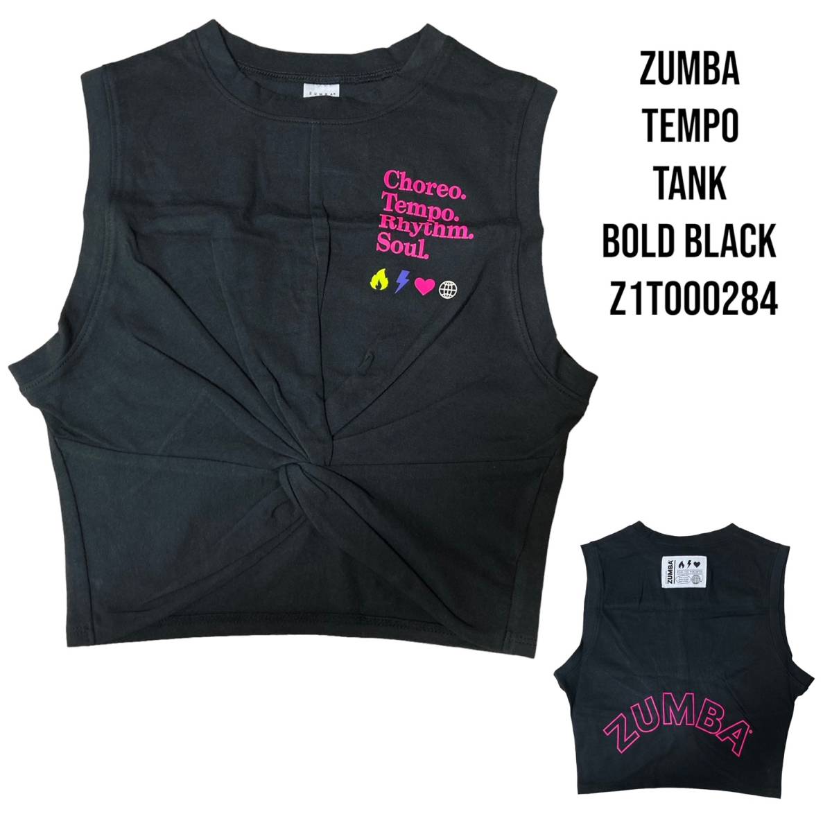 50％OFF】 Zumba ズンバ テンポタンク Z1T000284 S ダンス/バレエ