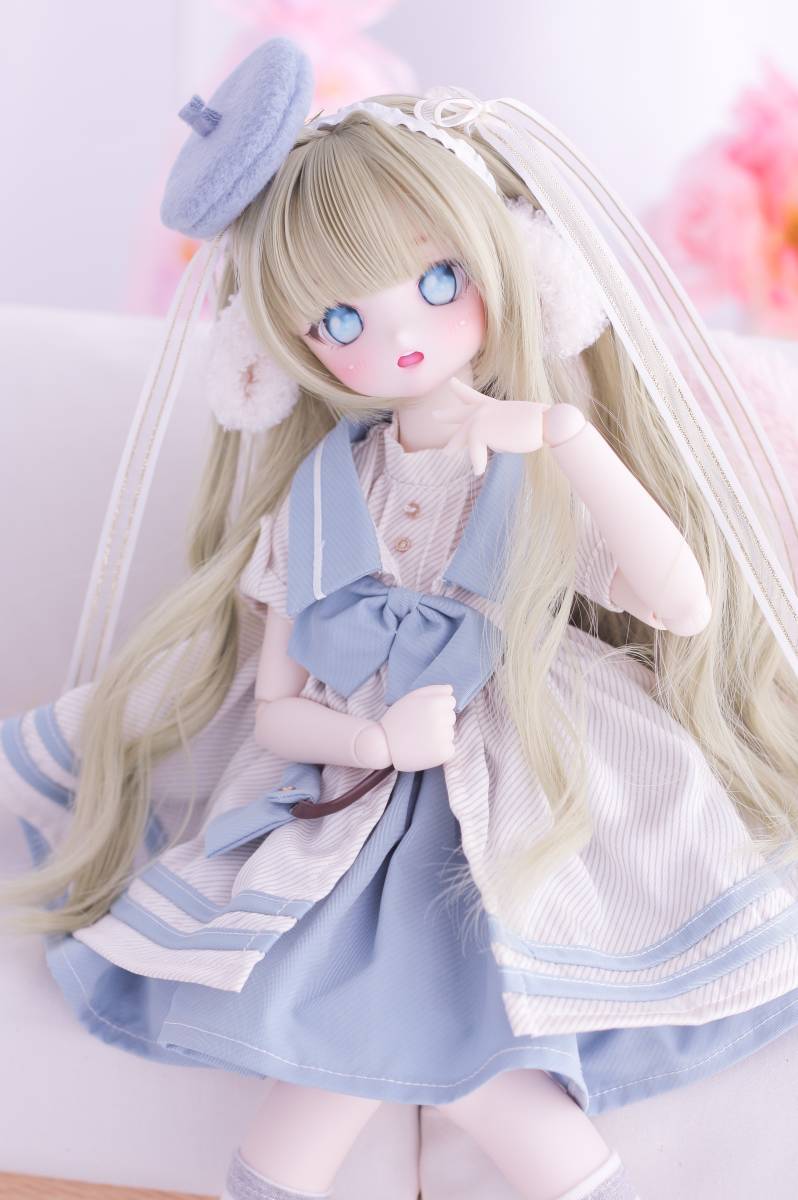  DDH - 27 カスタムヘッド(SW肌)ソフビ盛り + アイ2点 + (おまけ) ウィッグ 【きっこりぃ*°】_画像5