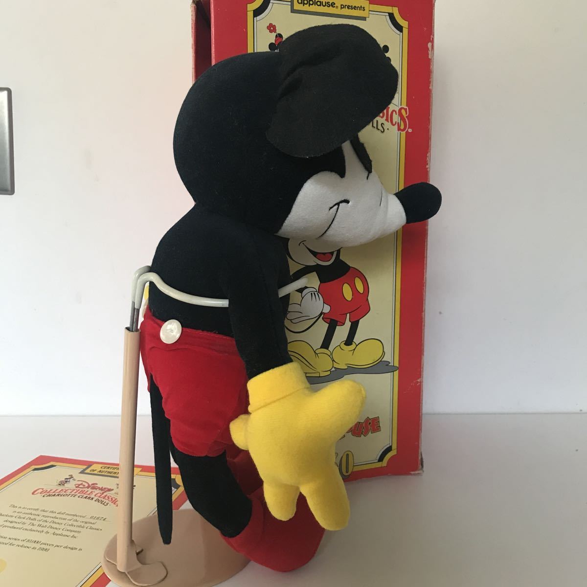  ultra rare America Los Angeles limitation one ten thousand body 1990 serial number 1674 soft toy Mickey Mouse Disney 90 period retro Mickey USA