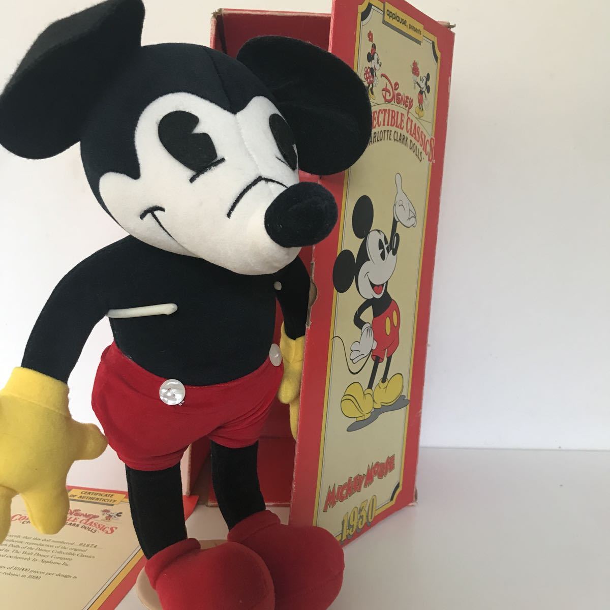  ultra rare America Los Angeles limitation one ten thousand body 1990 serial number 1674 soft toy Mickey Mouse Disney 90 period retro Mickey USA