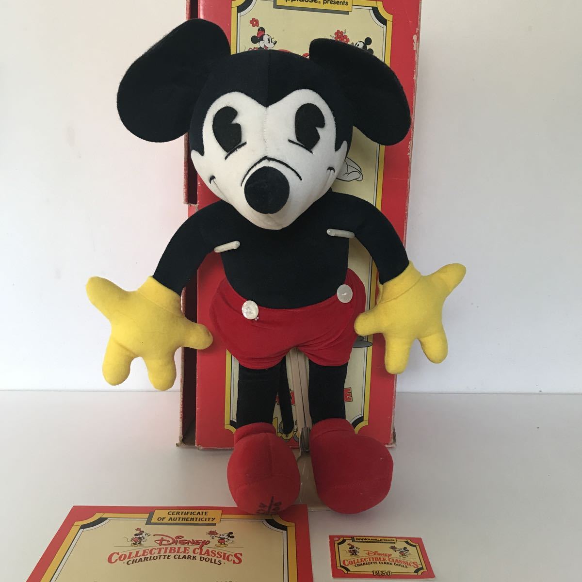  ultra rare America Los Angeles limitation one ten thousand body 1990 serial number 1674 soft toy Mickey Mouse Disney 90 period retro Mickey USA