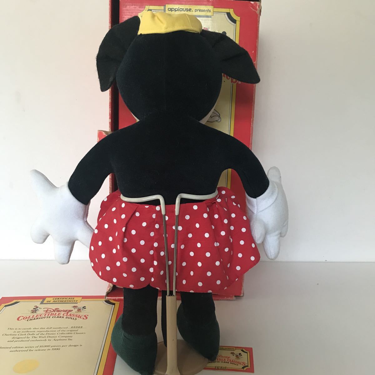  ultra rare America rose ball limitation one ten thousand body 1990 serial number 5509 soft toy Minnie Mouse Disney 90 period retro minnie USA Roth 