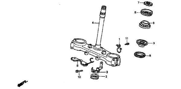 MD22 後期 フォークシールセット 12点 ワッシャー 純正 ピストンリング XLR250R バハ XLR BAJA フロント フォークシール パッキン .kae_MD22　F-6-1　ステム