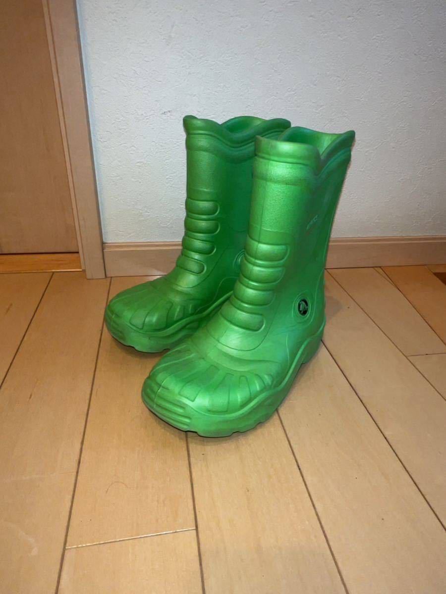 crocs /クロックス /レインブーツ /クロックス長靴 /グリーン/12〜13cm/格安_画像1