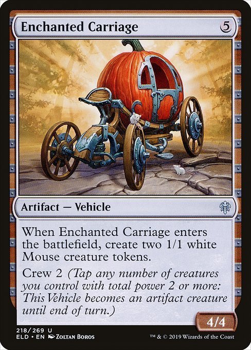 MTG ■無/英語版■ 《魔法の馬車/Enchanted Carriage》★FOIL★エルドレインの王権 ELD_画像1