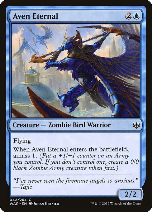 MTG ■青/英語版■ 《エイヴンの永遠衆/Aven Eternal》灯争大戦 WAR_画像1