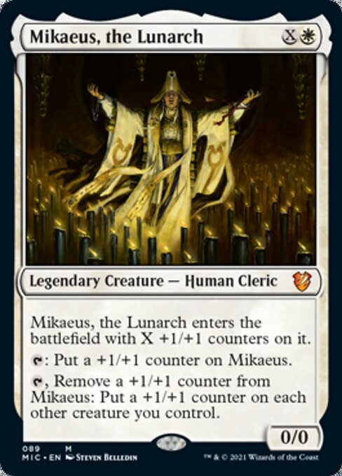 MTG ■白/英語版■ 《月皇ミケウス/Mikaeus, the Lunarch》イニストラード:真夜中の狩り統率者 MIC_画像1