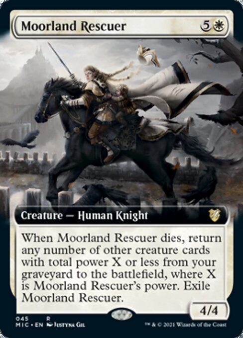 MTG ■白/英語版■ 《ムーアランドの救助者/Moorland Rescuer》▲拡張アート▲ イニストラード:真夜中の狩り統率者 MIC_画像1