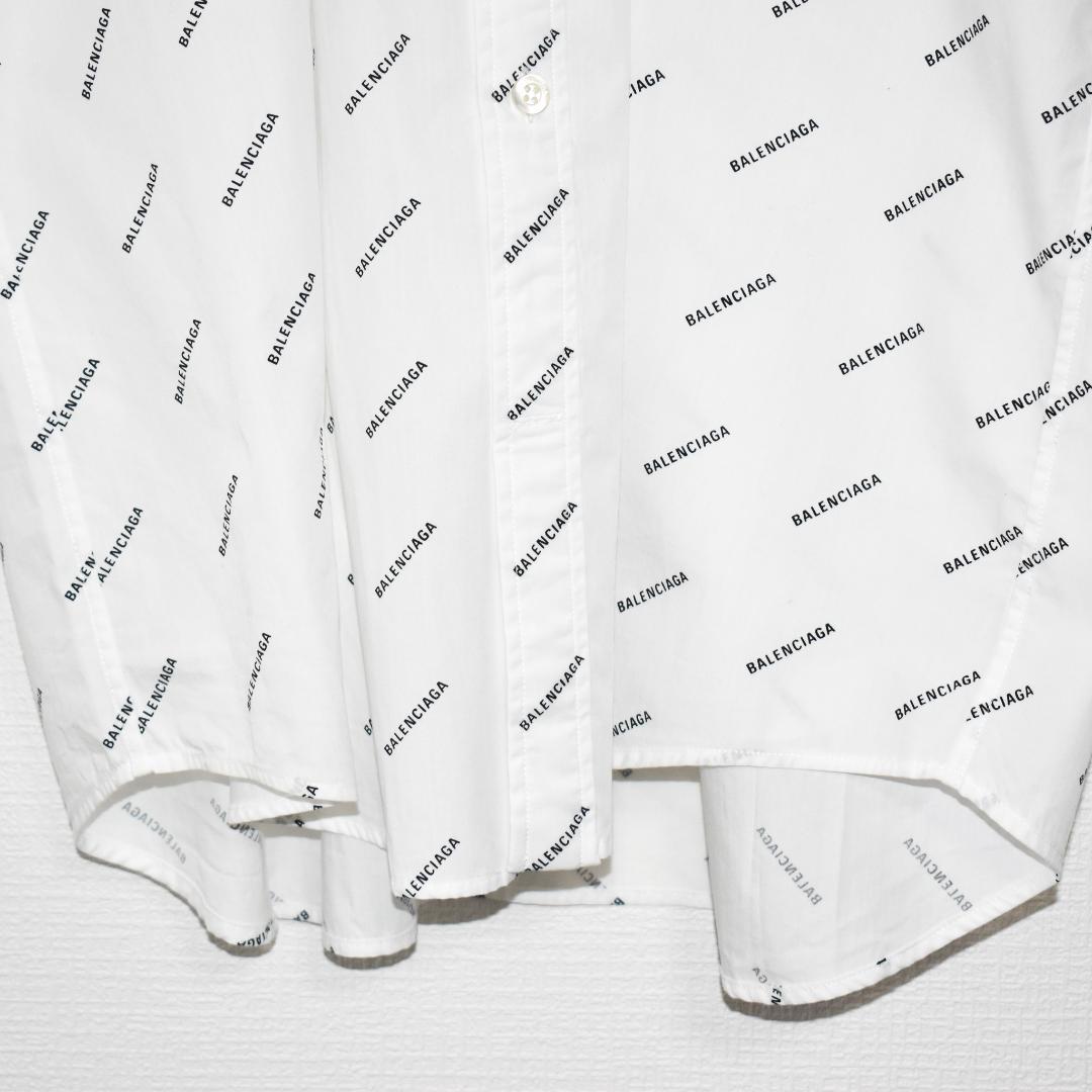 Balenciaga バレンシアガ ロゴ総柄 半袖シャツ オーバーサイズ
