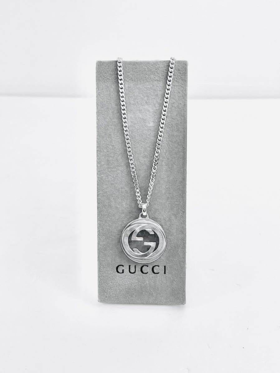 超美品!送無】GUCCI☆グッチ WGロゴ ネックレス 男女兼用 シルバー