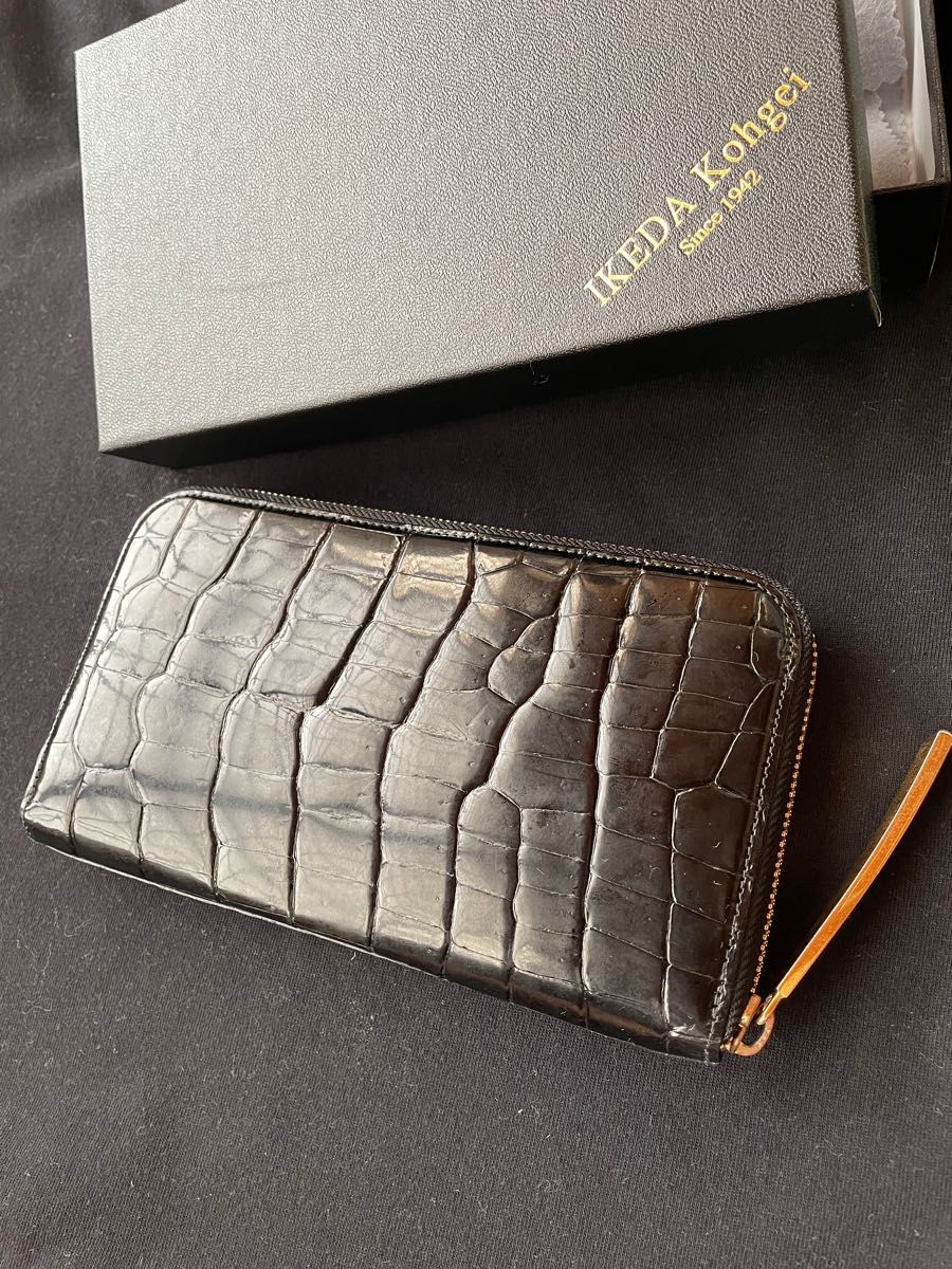 池田工芸Crocodile Long Wallet W ダブルゴールドパイソン | alfasaac.com