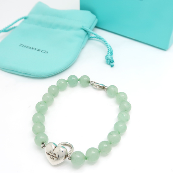 誠実 シルバー 925 SV ブレスレット アベンチュリン TIFFANY&Co