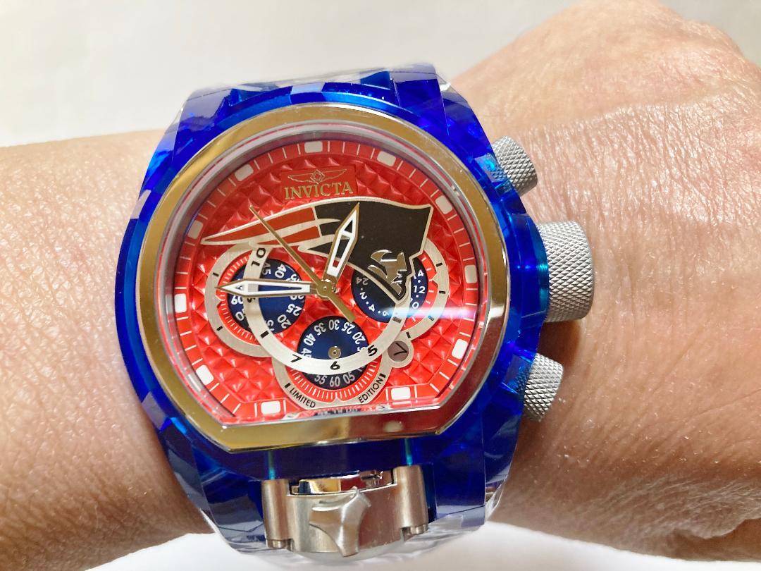 NFL☆ペイトリオッツ☆ Bolt Zeus Mugnum☆Invicta☆新品正規品