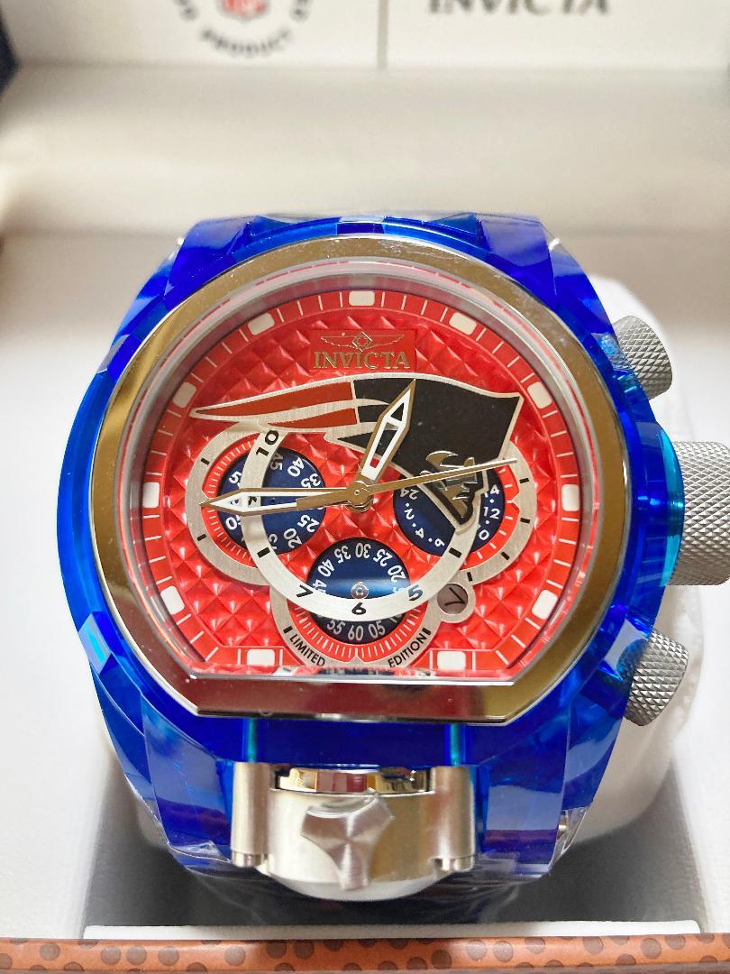 NFL★ペイトリオッツ★ Bolt Zeus Mugnum★Invicta★新品正規品