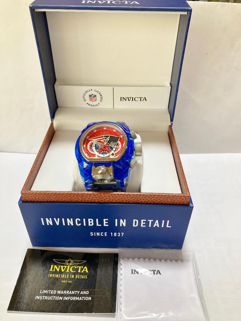 NFL★ペイトリオッツ★ Bolt Zeus Mugnum★Invicta★新品正規品