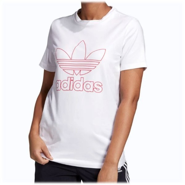  новый товар не использовался * бесплатная доставка *(OT)(XL) Adidas Originals adidasoriginals белый / белый наружный линия to зеркальный . il короткий рукав футболка / женский 