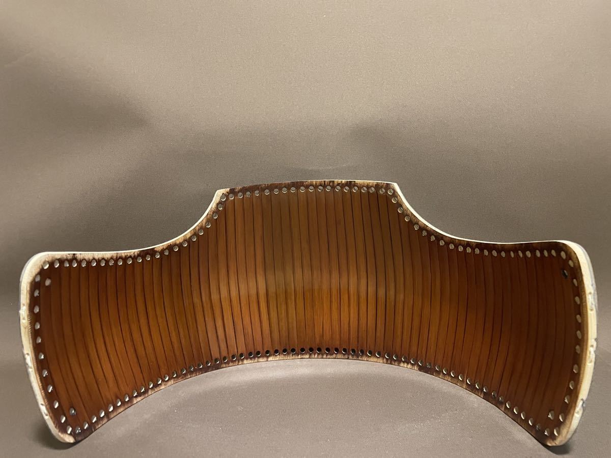 一点限】剣道 胴 日本製 竹胴 紺生地胴 クロザン胸 39cm 完成品②