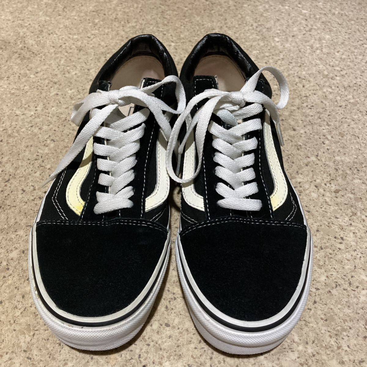 VANS バンズ old skool オールドスクール ブラック／ホワイト 25_画像2