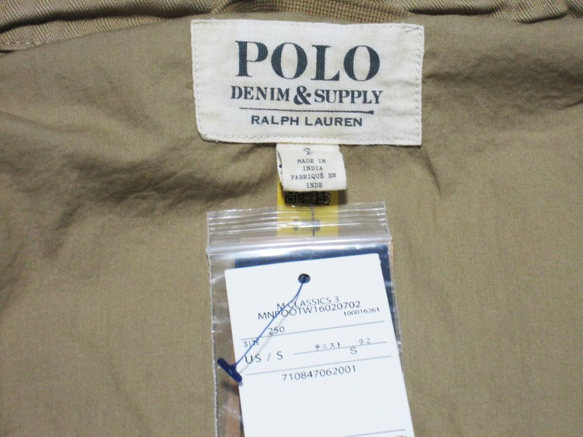 新品 POLO RALPH LAUREN ポロ ラルフローレン 国内正規店品 M-65 ミリタリーフィールドジャケット L-M (US S) 未使用 カーキ_画像5