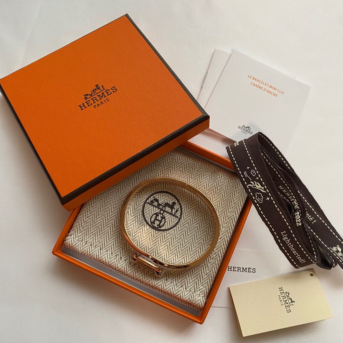 HERMES エルメス ブレスレット《ミニ・クリック/シェーヌダンクル