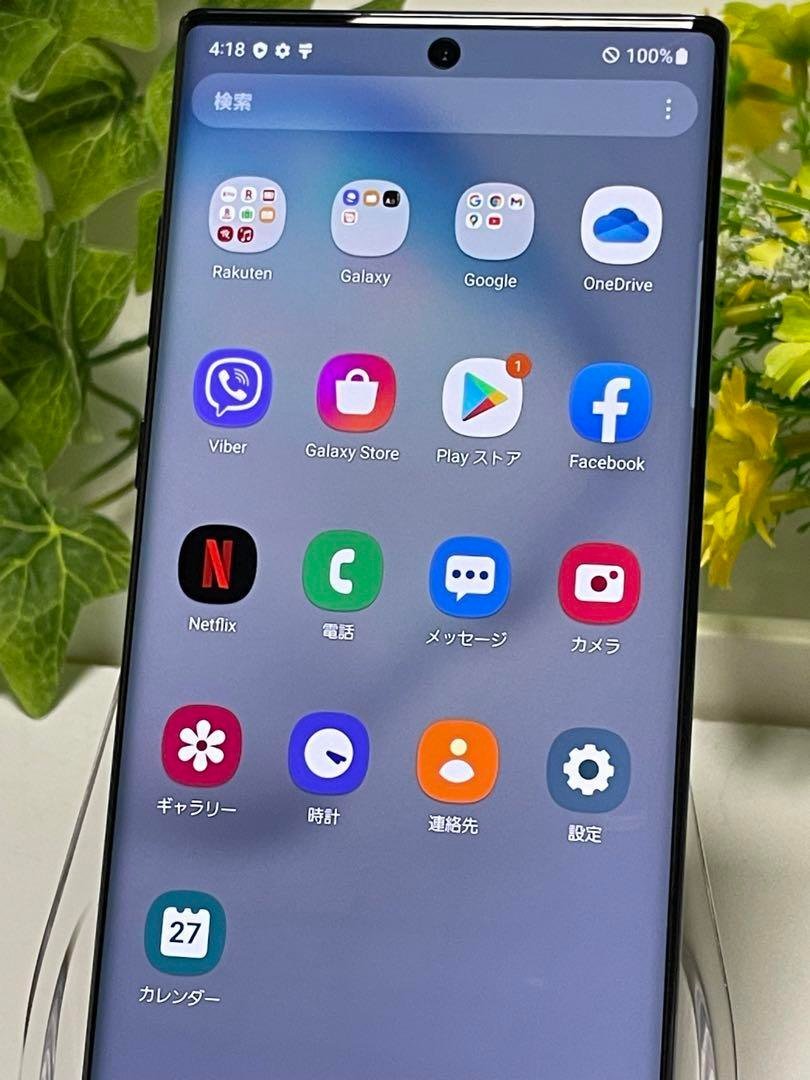 美品☆ ペン付き SIMフリー Samsung Galaxy Note10+ 256GB (楽天