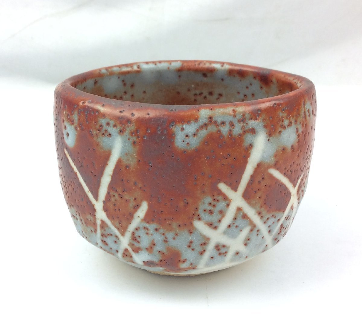 美品 鼠志野 茶碗 戸松万典 万典窯 美濃 茶道具 抹茶碗 抹茶茶碗