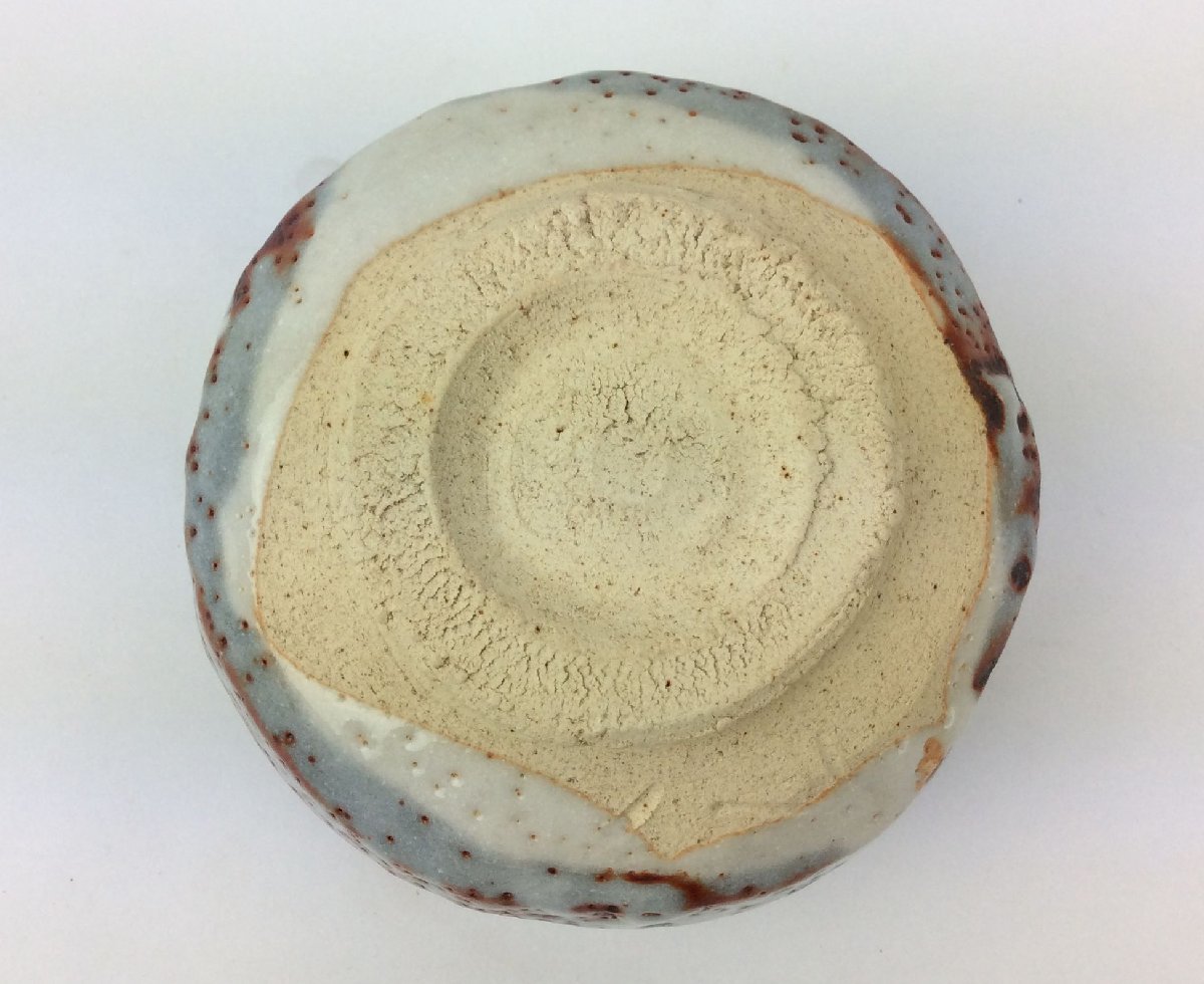 美品 鼠志野 茶碗 戸松万典 万典窯 美濃 茶道具 抹茶碗 抹茶茶碗