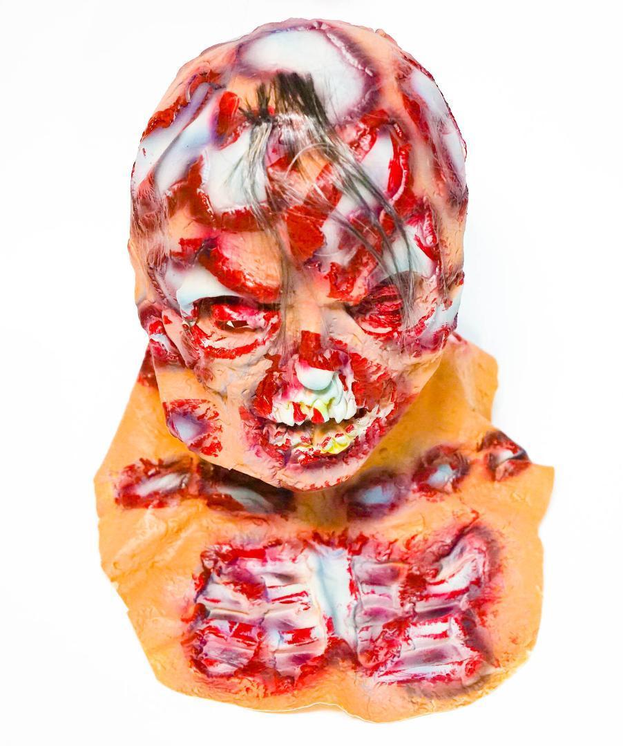 zombi маска настоящий Raver маска костюмированная игра резина [ оригинал фотосъемка ]