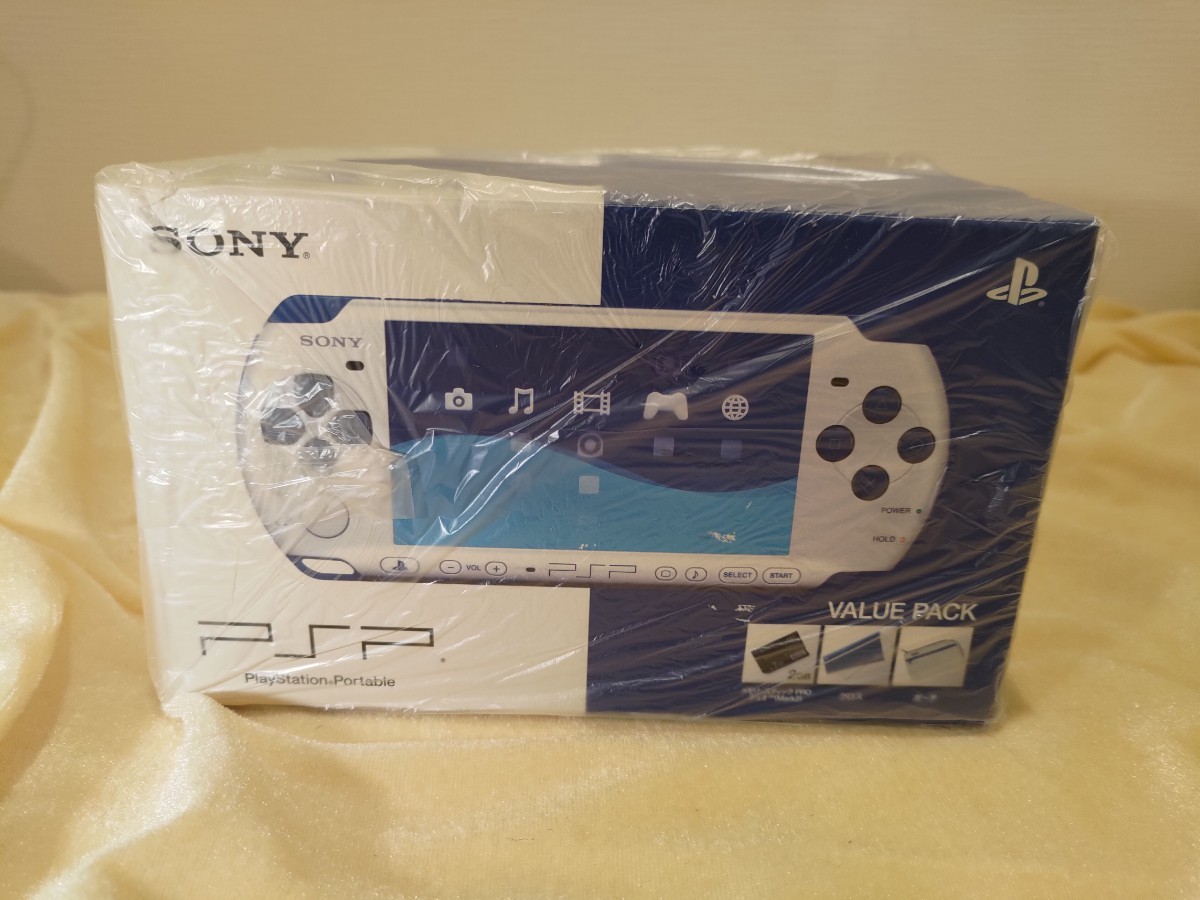 新品・未使用】 希少 SONY PSP バリューパック ホワイト/ブルー PSP