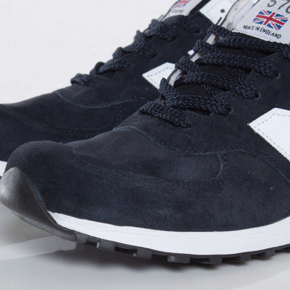 国内正規品 UK製 New Balance M576DNW ネイビー×ホワイト US9D 27cm 限定 イギリス英国製 NB スエード 紺 スニーカー Made In Englandの画像8