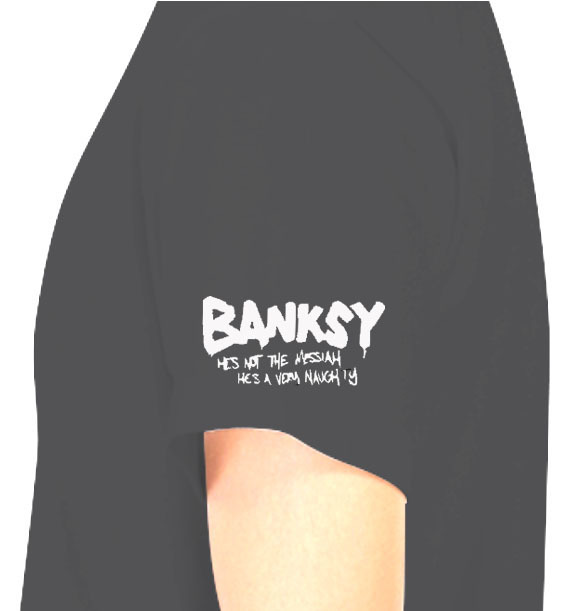 【バンクシー黒3XL】5oz二丁拳銃パンダ袖プリントTシャツbanksyおもしろメンズプレゼント送料無料・新品2999円_画像3