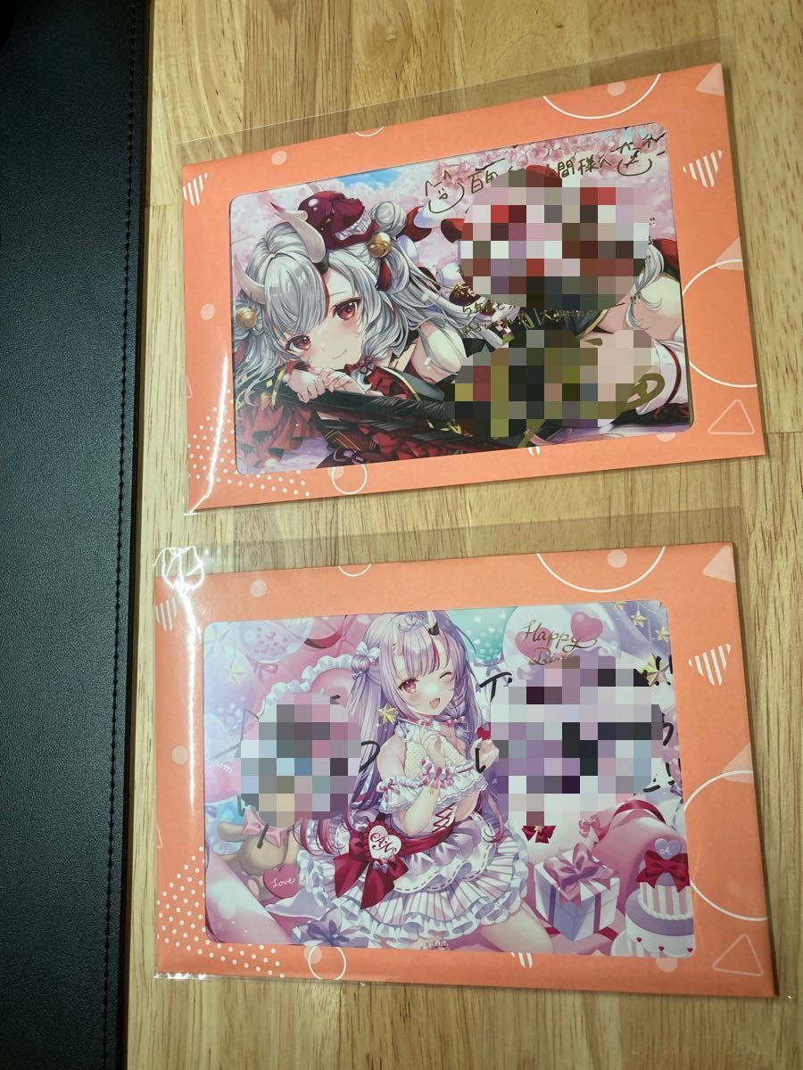 日本に 【送料無料】七詩ムメイ ホロライブ 百鬼あやめ 直筆サイン