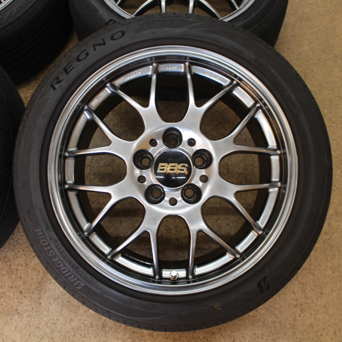 VW ゴルフ Golf Audi アウディ A4等 BBS RG-R RG718 鍛造 FORGED DB 17インチ 21年製 レグノ 225/45R17 タイヤ ホイール 4本SET_画像3