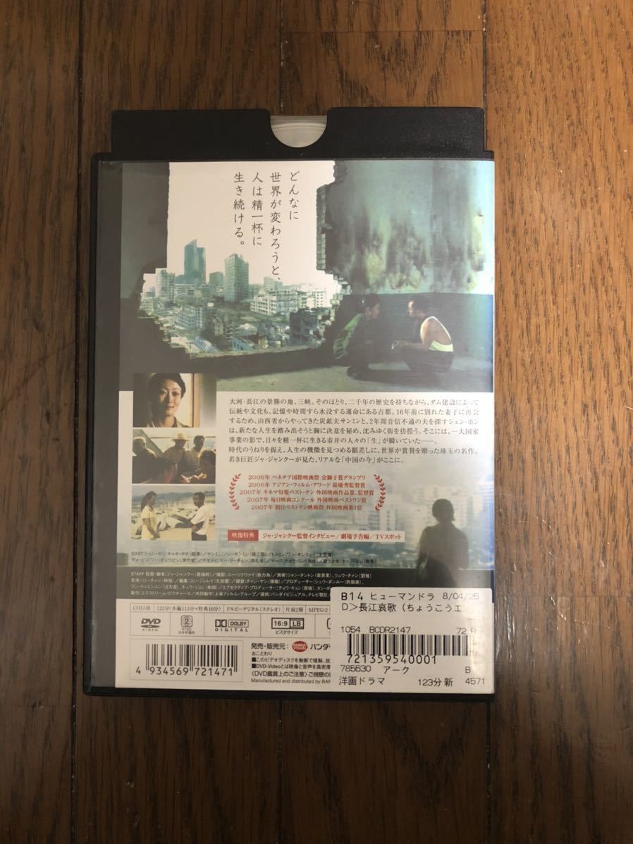 中国映画 長江哀歌 ちょうこうエレジー DVD レンタルケース付 監督 ジャ・ジャンクー チャオ・タオ_画像2