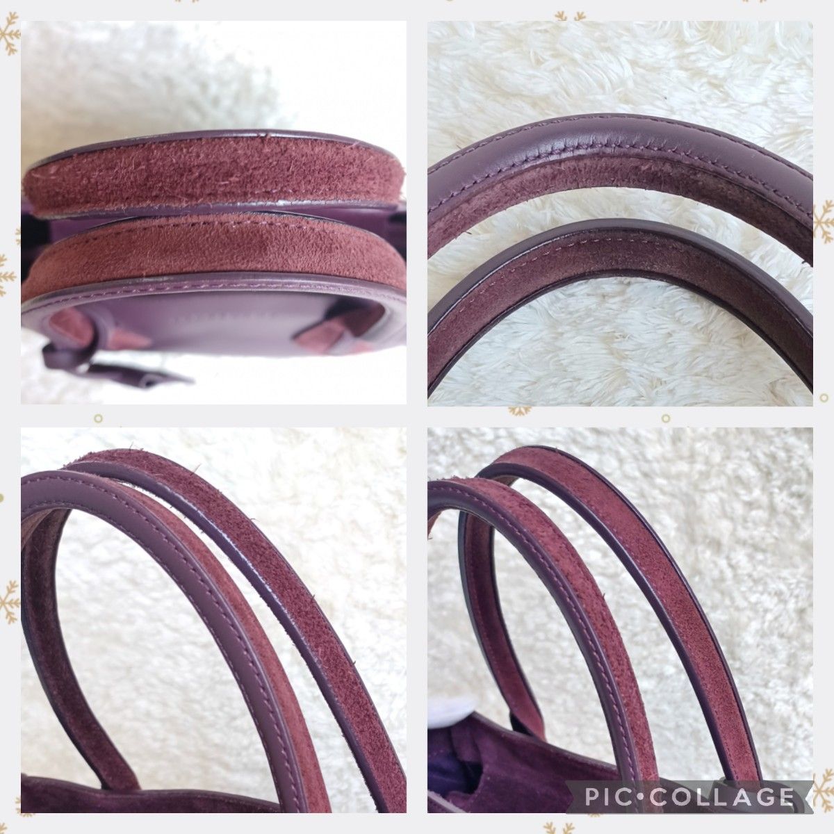 良品! 【LONGCHAMP ロンシャン】ペネロペ 高級 トートバッグ 滑らかスエードレザー ロゴ入りタッセル チャーム ボルドー