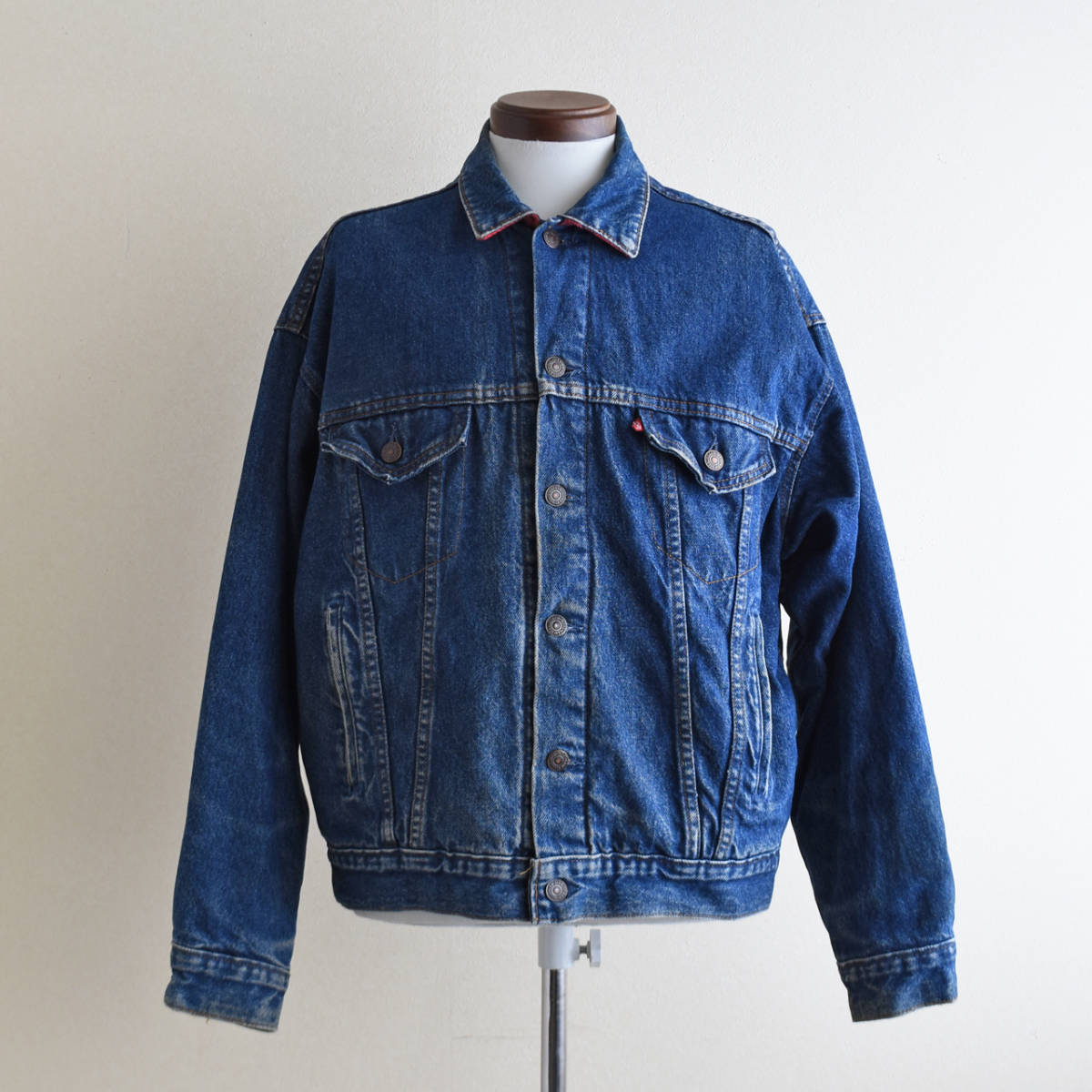 80s Levi's 70417-0814 デニムジャケット ネルライナー MADE IN USA 表記M ビンテージ リーバイス Gジャン  トラッカー 古着｜PayPayフリマ