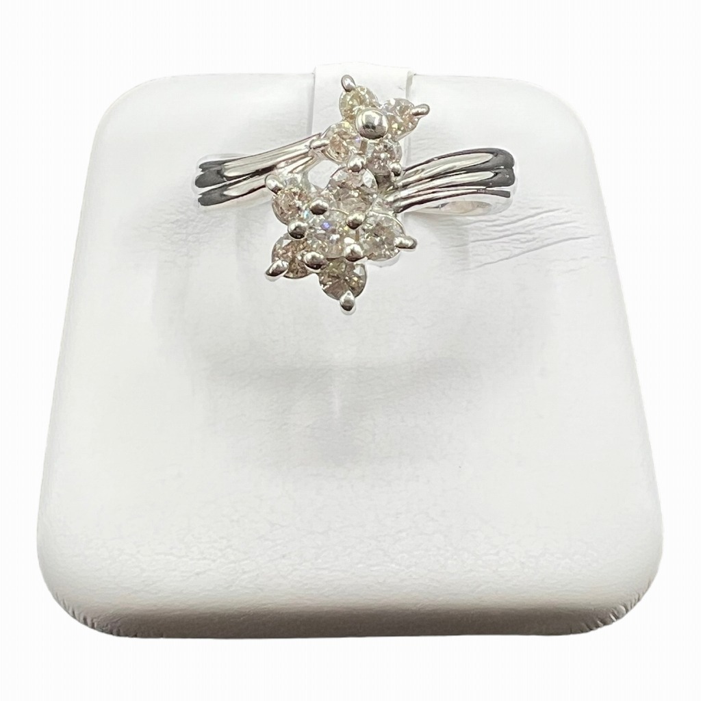 全ての プラチナ ダイヤモンド 【中古】 アクセサリー レディース 指輪 11.5号 5.0g D0.50ct Pt900 リング プラチナ台
