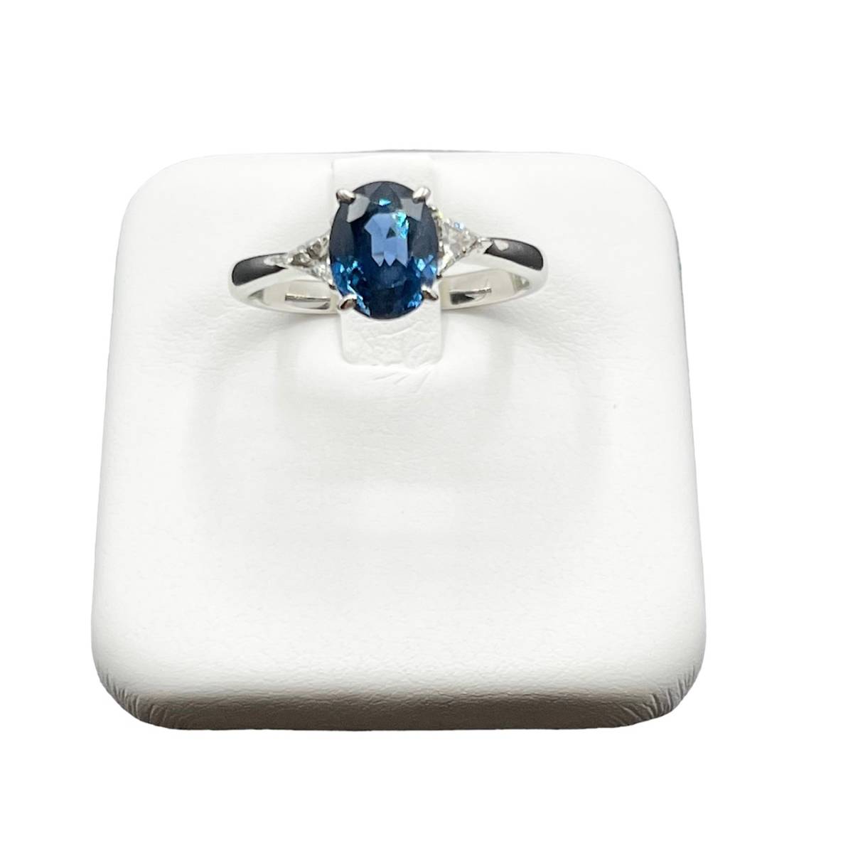 プラチナ サファイア ダイヤモンド リング pt900 S1.89ct D0.17ct 3.8g