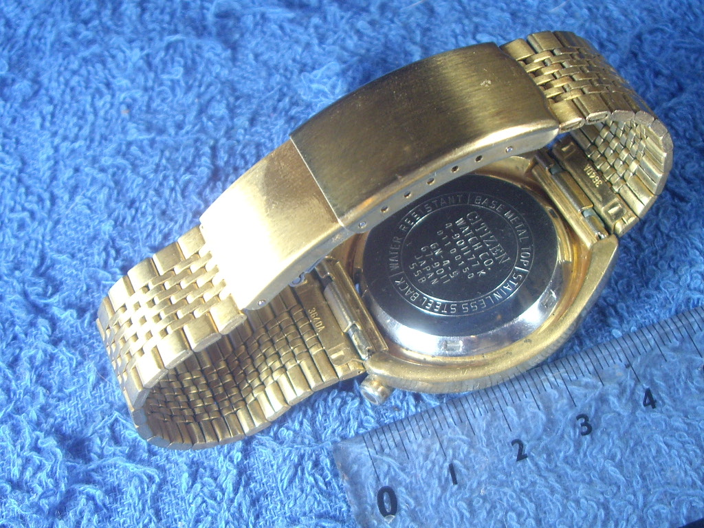 シチズン　クロノグラフ　23石　オートマ　金色2