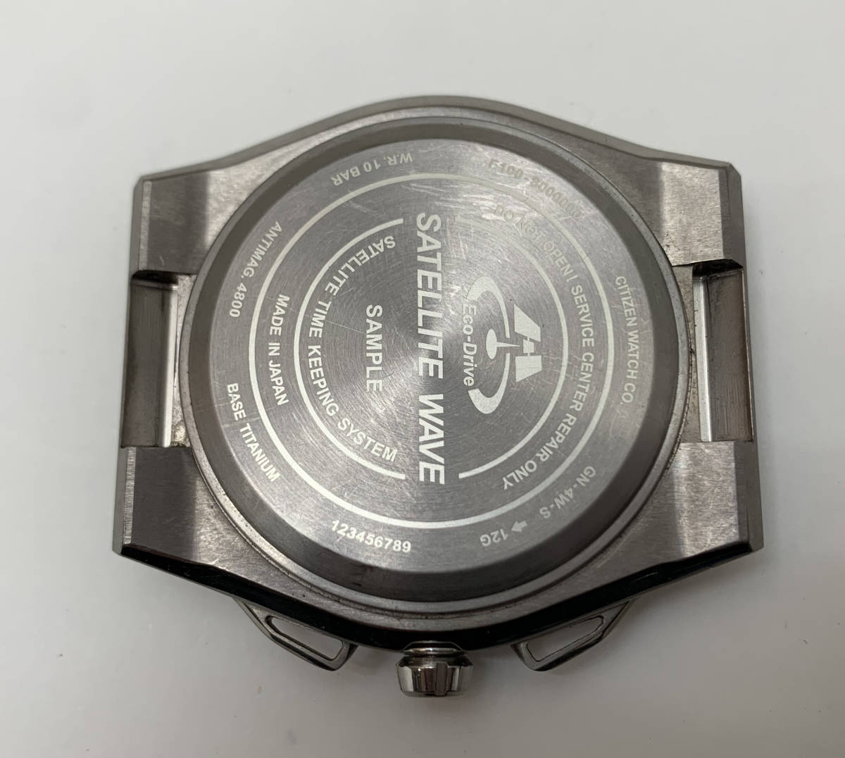 CITIZEN エコ・ドライブ サテライト ウエーブ F100 シチズン ソーラー メンズ 腕時計 SAMPLE サンプル品 希少_画像6