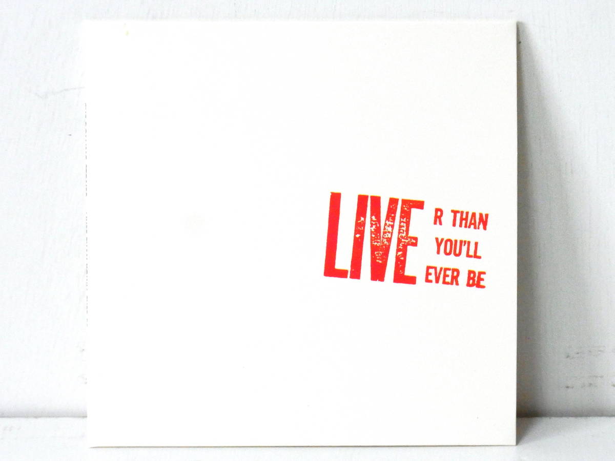 THE ROLLING STONES LIVE R THAN YOU' LL EVER BE CARDBORAD SLEEVE_画像1